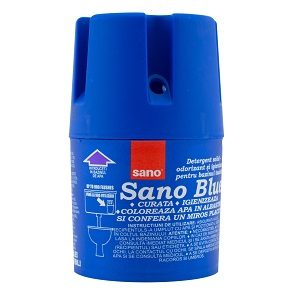 Sano wc bazin 150 g blue-deterg.+ odor.